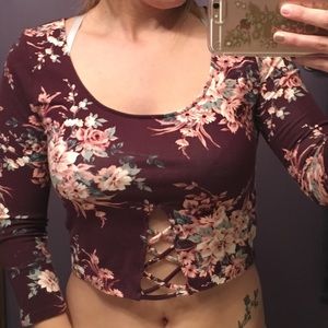 Floral crop top